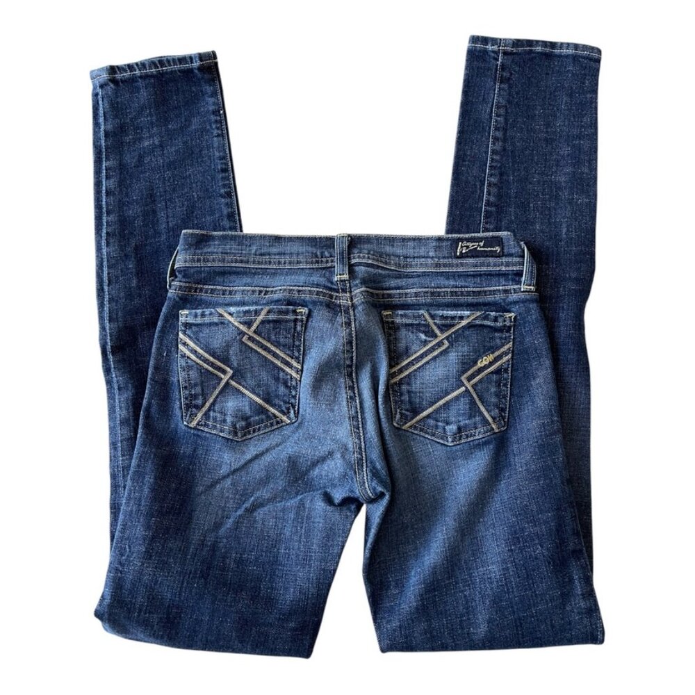 Size 25 Citizens of Humanity Avedon Women's Skinny Leg Stretch Denim Blue Jeans - Picture 7 of 11